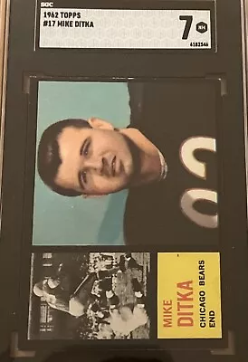 1962 Topps Mike Ditka #17 Rookie RC SGC 7 • $685