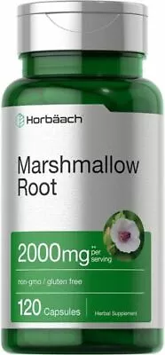 Marshmallow Root Capsules | 2000mg | 120 Count | Non-GMO | By Horbaach • $32