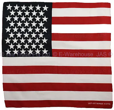 America American USA United States Flag Bandana Souvenir Team Head Wrap Bandanna • $4.95