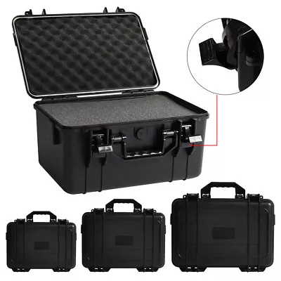 Large Flight Carry Case Foam Tool Camera Secure Storage Carry Boxes Hard Plastic • £29.95