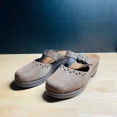 Mephisto Sabatina Brown Suede Clogs Size 36. Pre-Owned • $26