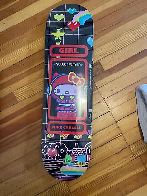 Girl X Sanrio Kawaii Arcade Hello Kitty Mike Carroll 8.375 Pro Skateboard Deck • $160