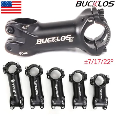 31.8mm Stem 7/17/22 Degree Aluminum MTB Travel Bike 60-100mm Direct Mount Stems • $12.24