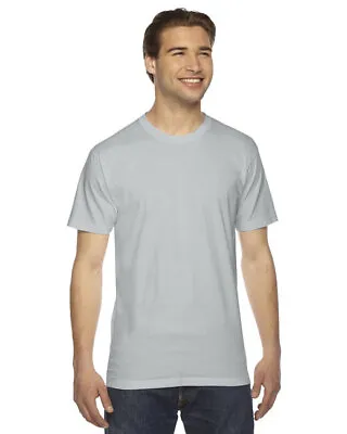 American Apparel 2001 Unisex Short Sleeve Fine Jersey Plain Cotton T-Shirt • $9.47