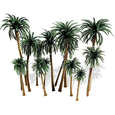 Miniature Model Palm Trees For Dioramas DIY Crafts (5 Sizes 15 Pieces) • $11.99