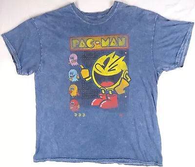 Namco Pac-Man Graphic T-Shirt (Size L Large) Pacman Fifth Sun Retro Acid Wash • $14.99