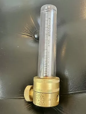 Victor 0-45 CFH Brass Nitrogen Flow Meter V-0150 100 PSIG • $39.99