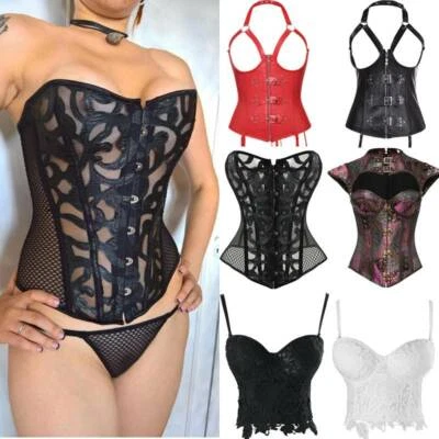 £14.79 • Buy Steampunk Corsets Bustier Cupless Vest Corselette Fancy Erotic Clothing Lingerie