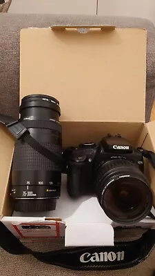 Canon EOS 400D 10.1 MP Digital SLR Camera - Black (Kit With EF-S 18-55mm Lens) • £200