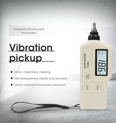 Handheld 0.1~199.9m/s2 Peak Digital Sensor Tester Vibrometer Vibration Meter • $114.86