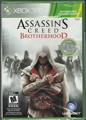 Assassin''s Creed: Brotherhood (Platinum Hits) Xbox 360 (Brand New Factory Seale • $20.89