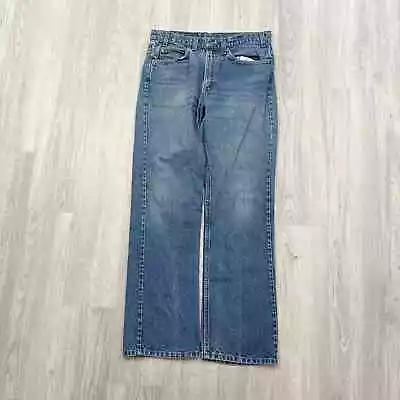 VINTAGE 90s Levi's Orange Tab Blue Denim Jeans Size 33X32 Mens 1990s  • $40