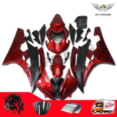MS Fairing Red Black Injection Molding Fit For Yamaha 2006 2007 YZF R6 Body I004 • $379.99