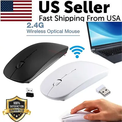 2.4GHz USB Wireless Optical Mouse Mice For Apple Mac Macbook Pro Air PC • $5.39