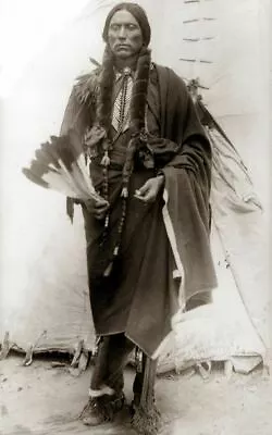 £4.20 • Buy Native American Indian Comanche Portrait Photo Art Print Picture