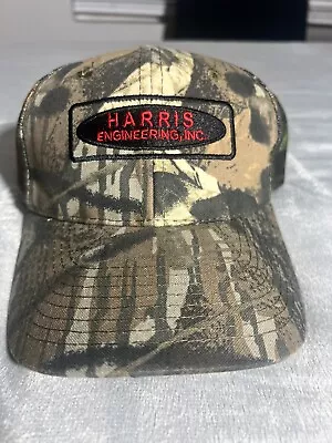 Camouflage Hat Hunting Cap Snapback Vintage Harris Engineering INC Nice Lynn’s • $16