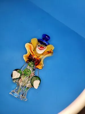 Vintage Murano Italy Vivid Colors Glass Clown Broken • $9.99