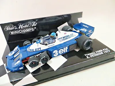 Minichamps '1977 Tyrrell Ford P34 Ronnie Peterson #3' 1:43. Mib/boxed. • $84.54