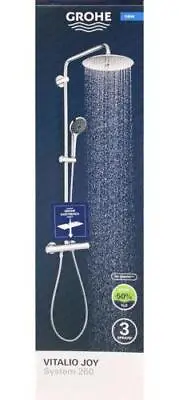 £356.50 • Buy Grohe Vitalio Joy System 260 Shower With Thermostat & Easy Reach Tray