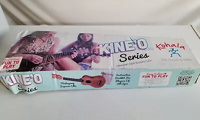 Kohala Kine'O Series Hawaiian Style Soprano Ukulele Mahogany W/Extra Strings • $27.99