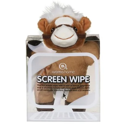 £6.99 • Buy Horse Plush Screen Wipe Cleaner With A Lemon Zest Aroma