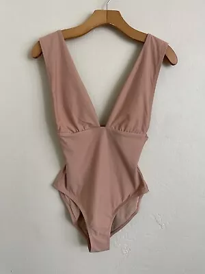 J Crew Plunge V-Neck One-Piece Swimsuit Sz 6 - G9417 • $30