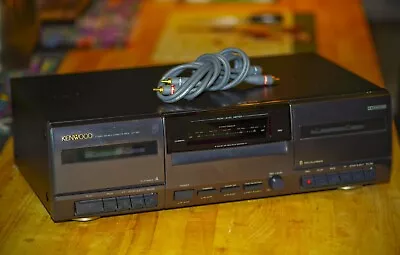 VINTAGE Cassette Recorder KENWOOD Double Deck CT-201 Excellent Condition! • $49
