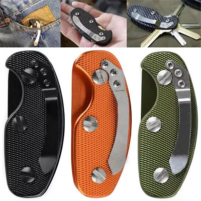 EDC Gear Aluminum Compact Key Organizer Holder Clamp Pocket Tool Utilit Gadget • £2.39