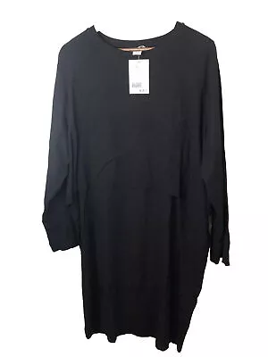 H&M Maternity Dress Womens L/S Black Stretch Fabric  XXL NWT • $15