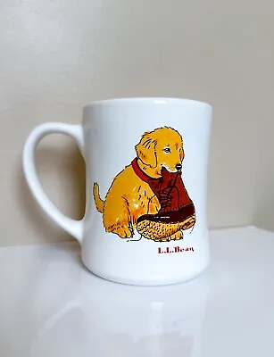 L.L. BEAN Golden Retriever Puppy Dog Boot Large Cup Mug Ceramic 20oz • $34.99