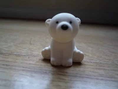 £1.05 • Buy Cut Polar Bear White Eraser Japan Made IWAKO Animal Figure Turnable Head New