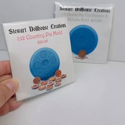 2 Artisan Designed Silicone Dollhouse Miniature Molds Stewart Creations D150 • $14.50