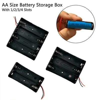Battery Holder Box Storage Case Open/closed Switch 1x 2x 3x 4 Cell New' • $1.13
