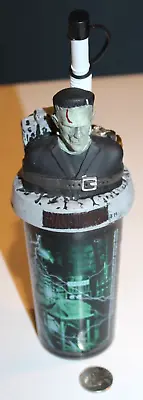 UNUSED 1990s Frankenstein Universal Studios Monsters Sippy Cup Glass Bust NOS • $24.99