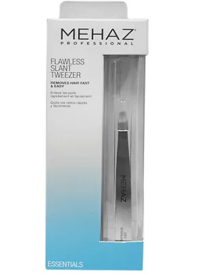 MEHAZ Flawless Slant Tweezer MS350T Stainless Steel Fine Tips Precision Edge • $19.97