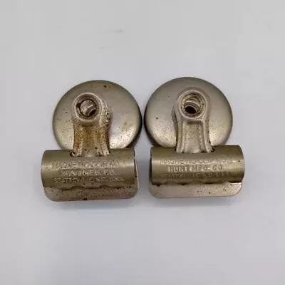 Vintage Hunt Mfg Co Metal Magnetic Clip No 1 Statesville NC USA Lot Of 2  • $12.74