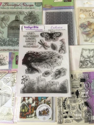 £2 • Buy Indigo Blu Clear Stamp Set, With Other New And Used Sets