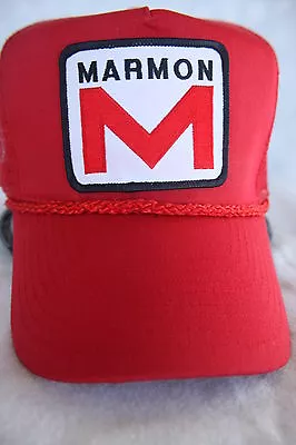 Marmon Truck Hat With Embroidery Patch Adjustable Sizing    Color   ( Red ) • $19.75