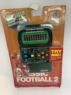 Mattel Classic Football 2 Handheld Electronic Video Game NEW Sealed • $82.11