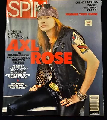 Spin Magazine Jul 1999 Featuring Guns N' Roses Motley Crue Alice Cooper & More • $15