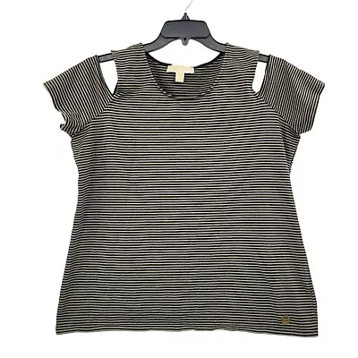 Michael Kors | Women's Striped Scoop-Neck Top | XL • $16