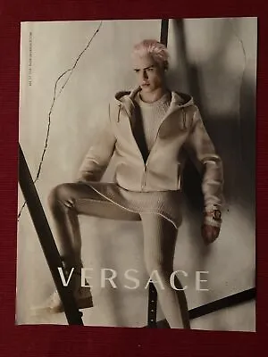 Versace Men’s Fashions Model Benjamin Aston 2014 Print Ad - Great To Frame! • $6.95