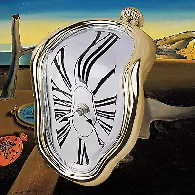 Melting Clock Salvador Dali Watch Melted Clock For Decorative Home Office Shelf • $20.45