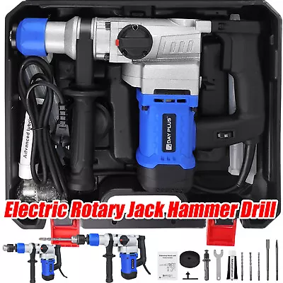 SDS Plus Rotary Hammer Drill 240V Multifunction Chisel Action Breaker & SDS Set • £53.10