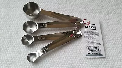 NWT) ALL CLAD Stainless Steel Measuring Spoons 4 Piece Set • $25.99