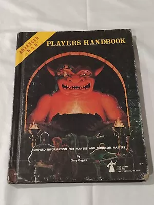 VTG Vintage 1978 6th Printing 1980 Advanced Dungeons & Dragons Players Handbook • $64.57