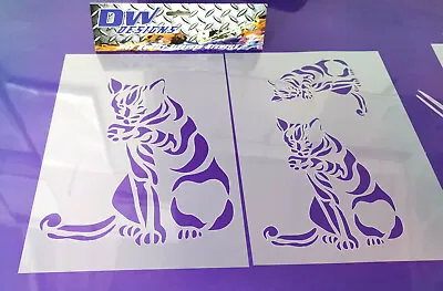 £7.95 • Buy Cat Multi Set Of 3 Sizes Art Craft Airbrush Stencil Set