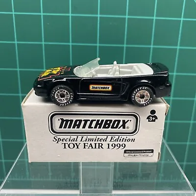 Matchbox Ford Mustang 1999 Toy Fair Real Rider Tires Box Special Limited Ed. • $12