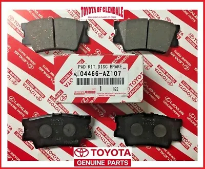 $52.90 • Buy Toyota Avalon/hv, Camry, Rav4/ev Rear Ceramic Brake Pads Genuine Oem 04466-az207