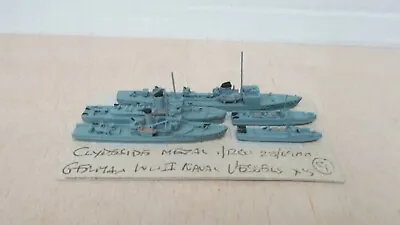 WW2 German Navy Ship Models 1/1250 GROUP OF 5 ESCORTS Vessels Made By CLYDESIDE • £20